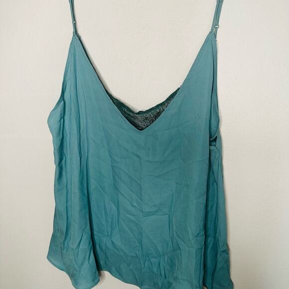 NWT Free People Cyprus Green Intimately Tank Lace Underneath Top Size Large - Picture 3 of 11